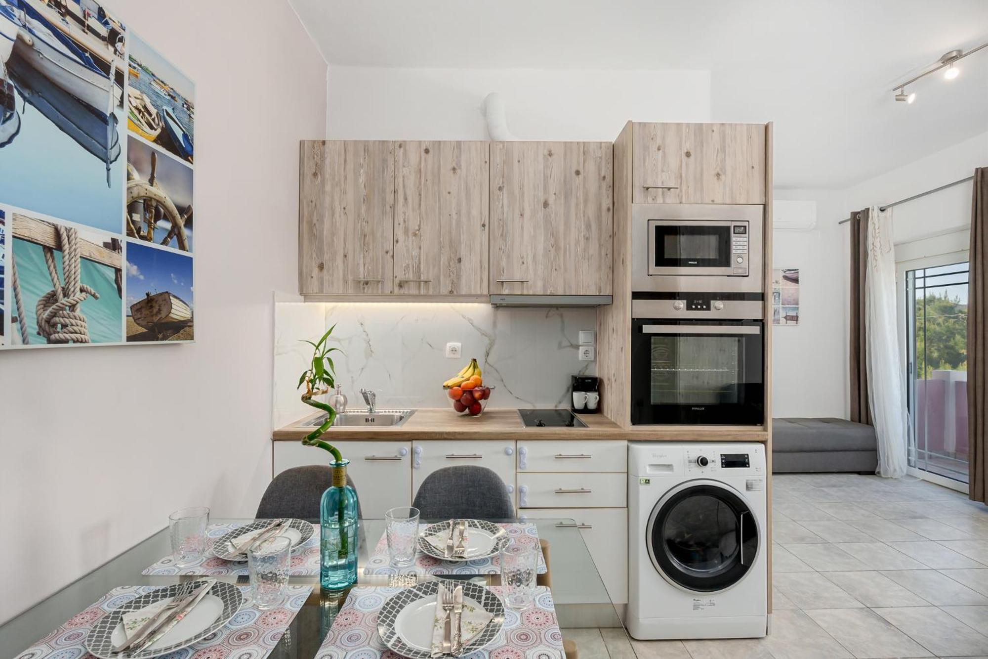 Nikos Apartments Agia Marina  Екстер'єр фото
